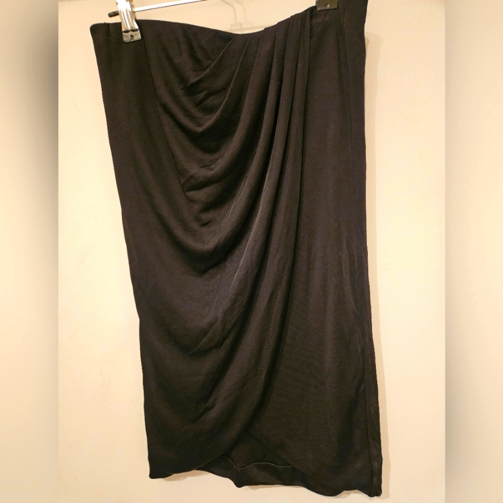 BABATON Draped Ruched Wrap Split Skirt